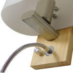 GloboStar® SUTTON 01316 Μοντέρνο Φωτιστικό Τοίχου Απλίκα Δίφωτο Ξύλινο με Λευκό Ματ Γυαλί και Βραχίονα με LED Μ15 x Π20 x Υ22.5cm - Image 8