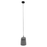 GloboStar® FELINI 01321 Μοντέρνο Industrial Κρεμαστό Φωτιστικό Οροφής Μονόφωτο Γκρι Τσιμέντο Καμπάνα Φ18 x Y26cm - Image 2