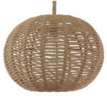 GloboStar® MANDALA 01331 Vintage Κρεμαστό Φωτιστικό Οροφής Μονόφωτο 1 x E27 Πλέγμα με Μπεζ Σχοινί Φ42 x Υ34cm - Image 2