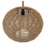 GloboStar® MANDALA 01331 Vintage Κρεμαστό Φωτιστικό Οροφής Μονόφωτο 1 x E27 Πλέγμα με Μπεζ Σχοινί Φ42 x Υ34cm - Image 6