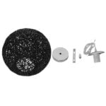 GloboStar® OCEANA 01356 Vintage Κρεμαστό Φωτιστικό Οροφής Μονόφωτο 1 x E27 Μαύρο Ξύλινο Ψάθινο Rattan Φ20 x Υ20cm - Image 5