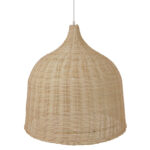 GloboStar® BAHAMAS 01370 Vintage Κρεμαστό Φωτιστικό Οροφής Μονόφωτο 1 x E27 Μπεζ Ξύλινο Ψάθινο Μπαμπού Φ60 x Υ60cm - Image 5