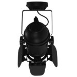 GloboStar® DETROIT 01372 Vintage Industrial Φωτιστικό Οροφής Μονόφωτο Μαύρο Μεταλλικό Μ23 x Π23 x Υ36cm - Image 8