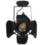 GloboStar® DETROIT 01372 Vintage Industrial Φωτιστικό Οροφής Μονόφωτο Μαύρο Μεταλλικό Μ23 x Π23 x Υ36cm - Image 10