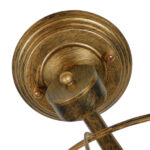 GloboStar® ERAFAN 01381 Vintage Industrial Φωτιστικό Τοίχου Απλίκα Πολύφωτο Καφέ Σκουριά Μεταλλικό Πλέγμα Φ46 x Μ22 x Π46 x Υ46cm - Image 8