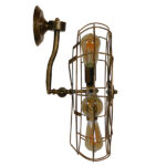 GloboStar® ERAFAN 01381 Vintage Industrial Φωτιστικό Τοίχου Απλίκα Πολύφωτο Καφέ Σκουριά Μεταλλικό Πλέγμα Φ46 x Μ22 x Π46 x Υ46cm - Image 7
