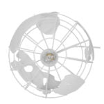 GloboStar® EARTH 30CM 01382 Vintage Industrial Κρεμαστό Φωτιστικό Οροφής Μονόφωτο 1 x E27 Λευκό Μεταλλικό Πλέγμα Φ30 x Υ30cm - Image 6