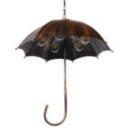 GloboStar® UMBRELLA 01406 Vintage Industrial Κρεμαστό Φωτιστικό Οροφής Πολύφωτο 5 x E27 Μαύρο Καφέ Σκουριά Μεταλλικό Φ58 x Υ60cm - Image 3