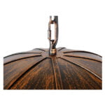 GloboStar® UMBRELLA 01406 Vintage Industrial Κρεμαστό Φωτιστικό Οροφής Πολύφωτο 5 x E27 Μαύρο Καφέ Σκουριά Μεταλλικό Φ58 x Υ60cm - Image 8