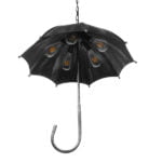 GloboStar® UMBRELLA 01407 Vintage Industrial Κρεμαστό Φωτιστικό Οροφής Πολύφωτο Γκρι Σκουριά Μεταλλικό Φ58 x Υ60cm - Image 4