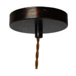GloboStar® FAUCET 01414 Vintage Industrial Κρεμαστό Φωτιστικό Οροφής Μονόφωτο 1 x E27 Καφέ Σκουριά Μεταλλικό Μ5 x Π7.5 x Y20cm - Image 10
