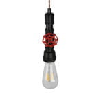 GloboStar® SPOUT 01415 Vintage Industrial Κρεμαστό Φωτιστικό Οροφής Μονόφωτο 1 x E27 Μαύρο Μεταλλικό Μ5 x Π7.5 x Y20cm - Image 5