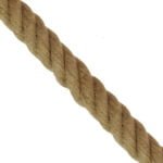 GloboStar® SAHARA 01416 Vintage Κρεμαστό Φωτιστικό Οροφής Μονόφωτο 1 x E27 Μαύρο Μεταλλικό με Μπεζ Σχοινί Φ80 x Υ25cm - Image 6
