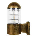 GloboStar® NORMA 01420 Μοντέρνο Φωτιστικό Τοίχου Απλίκα Μονόφωτο Μπρούτζινο Μεταλλικό Μ11 x Π17 x Υ23cm - Image 3