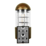 GloboStar® NORMA 01420 Μοντέρνο Φωτιστικό Τοίχου Απλίκα Μονόφωτο Μπρούτζινο Μεταλλικό Μ11 x Π17 x Υ23cm - Image 4