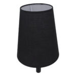 GloboStar® LYDFORD 01432 Μοντέρνο Φωτιστικό Τοίχου Απλίκα Μονόφωτο Μαύρο με Μπέζ Ξύλο Μεταλλικό Φ20 x Y36cm - Image 7