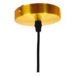 GloboStar® SEGRETO 01448 Vintage Κρεμαστό Φωτιστικό Οροφής Μονόφωτο 1 x E27 Χρυσό Γυάλινο Διάφανο Καμπάνα με Χρυσό Ντουί Φ14 x Υ18cm - Image 8
