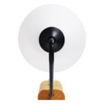 GloboStar® ALESSIA 01457 Μοντέρνο Φωτιστικό Τοίχου Απλίκα Μονόφωτο Μαύρο Λευκό με Ξύλινη Βάση και Διακόπτη ON/OFF Μεταλλικό Φ18 x Y29cm - Image 5