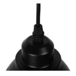 GloboStar® LAGUNA 01477 Μοντέρνο Κρεμαστό Φωτιστικό Οροφής Μονόφωτο 1 x E27 Μεταλλικό Μαύρο Λευκό Καμπάνα Φ13 x Υ14cm - Image 6