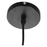 GloboStar® LINE STARS 01483 Μοντέρνο Κρεμαστό Φωτιστικό Οροφής Μονόφωτο 1 x E27 Μεταλλικό Μαύρο Λευκό Καμπάνα Φ13 x Υ14cm - Image 7