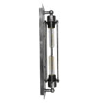 GloboStar® REBELL 01567 Vintage Industrial Φωτιστικό Τοίχου Απλίκα Δίφωτο Ασημί Σκουριά Μεταλλικό Πλέγμα Μ9.5 x Π10 x Υ47cm - Image 4