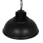 GloboStar® HARROW 01571 Vintage Κρεμαστό Φωτιστικό Καμπάνα Μονόφωτο 1 x E27 IP20 Μαύρο Μέταλλο - Μ33 x Π33 x Υ32cm - Image 5