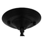 GloboStar® HARROW 01571 Vintage Κρεμαστό Φωτιστικό Καμπάνα Μονόφωτο 1 x E27 IP20 Μαύρο Μέταλλο - Μ33 x Π33 x Υ32cm - Image 9