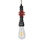 GloboStar® RUBINETTO 01583 Vintage Industrial Κρεμαστό Φωτιστικό Οροφής Μονόφωτο 1 x E27 Ασημί Μεταλλικό Μ5 x Π7.5 x Y20cm - Image 3