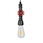 GloboStar® RUBINETTO 01583 Vintage Industrial Κρεμαστό Φωτιστικό Οροφής Μονόφωτο 1 x E27 Ασημί Μεταλλικό Μ5 x Π7.5 x Y20cm - Image 4