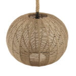 GloboStar® MANDALA 01593 Vintage Κρεμαστό Φωτιστικό Μπάλα Μονόφωτο 1 x E27 IP20 Μπεζ Σχοινί - Μ60 x Π60 x Υ45cm - Image 4