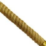 GloboStar® LUXOR 01598 Vintage Κρεμαστό Φωτιστικό Ανάρτηση Τρίφωτο 3 x E14 IP20 Χρυσό Μέταλλο με Μπεζ Σχοινί - Μ75 x Π13 x Y18cm - Image 8