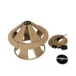 GloboStar® SOLITARIO 01606 Boho Κρεμαστό Φωτιστικό Φιγούρα Μονόφωτο 1 x E27 IP20 Μπεζ Σχοινί -Μ36 x Π36 x Y30cm - Image 11