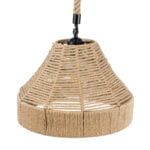 GloboStar® DOGMA 01609 Vintage Κρεμαστό Φωτιστικό Οροφής Μονόφωτο 1 x E27 Καμπάνα με Μπεζ Σχοινί Φ38 x Υ28cm - Image 7