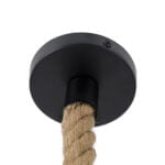 GloboStar® YUBA 01612 Boho Κρεμαστό Φωτιστικό Πλέγμα Μονόφωτο 1 x E27 IP20 Μπεζ Σχοινί - Μ22 x Π22 x Y40cm - Image 11