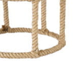 GloboStar® YUBA 01612 Boho Κρεμαστό Φωτιστικό Πλέγμα Μονόφωτο 1 x E27 IP20 Μπεζ Σχοινί - Μ22 x Π22 x Y40cm - Image 8