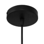 GloboStar® KAIRI 01618 Μοντέρνο Industrial Κρεμαστό Φωτιστικό Οροφής Μονόφωτο 1 x E27 Μαύρο με Άσπρο Ύφασμα Μεταλλικό Πλέγμα Φ38 x Υ39cm - Image 7