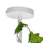 GloboStar® DAFNE 01641 Vintage Industrial Κρεμαστό Φωτιστικό Οροφής Μονόφωτο 1 x E27 Λευκό Μεταλλικό Πλέγμα Μ48.5 x Π37.5 x Y42cm - Image 8