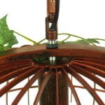 GloboStar® LIBELLULA 01642 Vintage Industrial Κρεμαστό Φωτιστικό Οροφής Μονόφωτο 1 x E27 Καφέ Σκουριά Μεταλλικό Πλέγμα Μ48.5 x Π42 x Y37.5cm - Image 6
