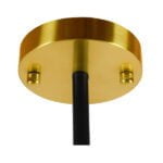 GloboStar® STARDUST 01649 Vintage Industrial Φωτιστικό Οροφής Πολύφωτο Μαύρο - Χρυσό Μεταλλικό Πολυέλαιος με Γυάλινες Μπάλες Λευκό Ματ Φ75 x Y100cm - Image 10
