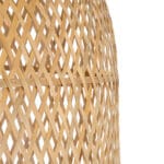 GloboStar® CALERO 01712 Boho Κρεμαστό Φωτιστικό Πλέγμα Μονόφωτο 1 x E27 IP20 Μπεζ Ξύλο - Μ40 x Π40 x Υ90cm - Image 8