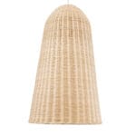 GloboStar® FAROL 01746 Boho Κρεμαστό Φωτιστικό Καμπάνα Μονόφωτο 1 x E27 IP20 Μπεζ Ξύλο - Μ60 x Π60 x Y100cm - Image 5