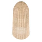 GloboStar® FAROL 01746 Boho Κρεμαστό Φωτιστικό Καμπάνα Μονόφωτο 1 x E27 IP20 Μπεζ Ξύλο - Μ60 x Π60 x Y100cm - Image 7