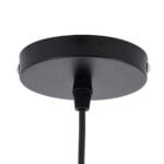 GloboStar® CUBA 01770 Boho Κρεμαστό Φωτιστικό Ανάρτηση Μονόφωτο 1 x E27 IP20 Καφέ Ξύλο - Μ100 x Π100 x Y55cm - Image 11