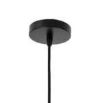GloboStar® YOSHI 01929 Boho Κρεμαστό Φωτιστικό Πλέγμα Μονόφωτο 1 x E27 IP20 Μαύρο Ξύλο - Μ35 x Π35 x Υ60cm - Image 10
