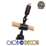 GloboStar® MALVERN 10001239 Vintage Κρεμαστό Φωτιστικό Ανάρτηση Μονόφωτο 1 x E27 IP20 Μαύρο Μέταλλο με Μπεζ Σχοινί - Μ34 x Π22 x Υ34cm - Image 7