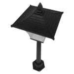 Αδιάβροχο IP65 Φωτιστικό Κολωνάκι Κήπου 32x32x109cm με Βάση E27 230v GloboStar 12148 - Image 4