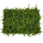 GloboStar® 78402 Artificial - Συνθετικό Τεχνητό Διακοσμητικό Πάνελ Φυλλωσιάς - Κάθετος Κήπος Νάνος Φτέρη - Νάνος Κισσός - Νάνος Δάφνη Πράσινο Μ60 x Υ40 x Π9cm - Image 2