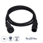 GloboStar® 51171 Καλώδιο 3PIN DMX512 1 Μέτρο από Female XLR σε Male XLR Τερματισμένο Αδιάβροχο IP65 Μ100cm - Μαύρο - Image 2