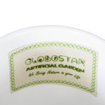 GloboStar® Artificial Garden KASOS 20444 Πήλινο Κεραμικό Κασπώ Γλάστρα - Flower Pot Λευκό με Χρυσό Φ15cm x Υ15cm - Image 9