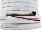 NEON FLEX LED 1m 15W/m 24V 60 SMD/m 5050 SMD 1200lm/m 120° Αδιάβροχη IP66 Digital Magic DMX Addressable UCS512C3 RGB Dimmable GloboStar 22627 - Image 3